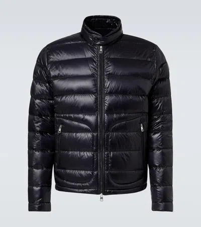 Moncler Acorus Quilted Down Jacket In Navy