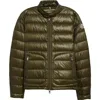 Moncler Acorus Short Down Jacket In Olive