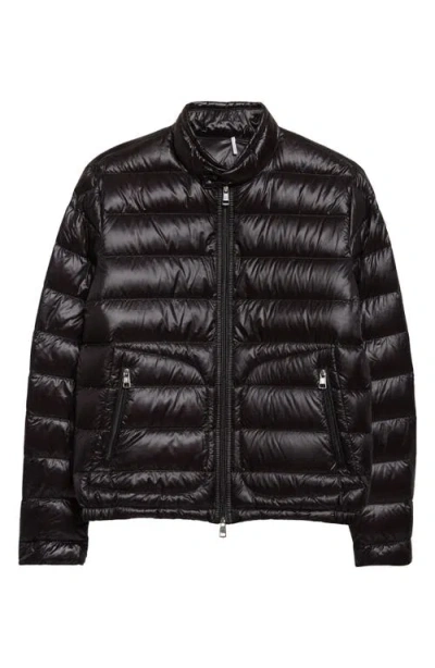 Moncler Acorus Short Down Jacket In Black