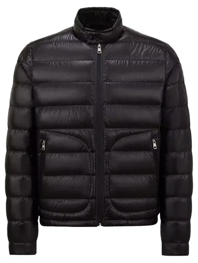 Moncler Men Acorus Short Down Jacket Black In Brown
