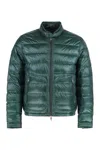 Moncler Logo-patch Padded Jacket In Green