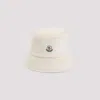 Moncler Soft Texture Bucket Shape Hat In White