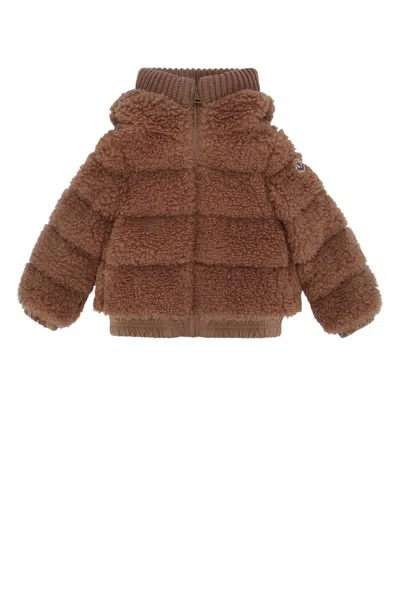 Moncler Kids' Adalbertas Jacket In Brown