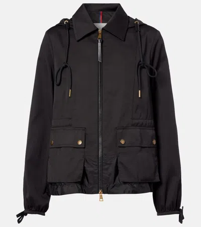 Moncler Adenium Gabardine Jacket In Black