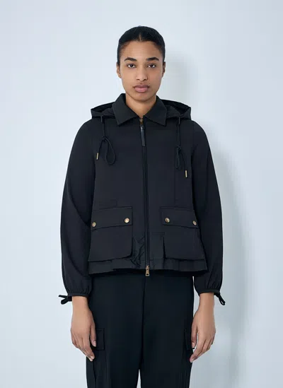 Moncler Adenium Hooded Jacket In Blue