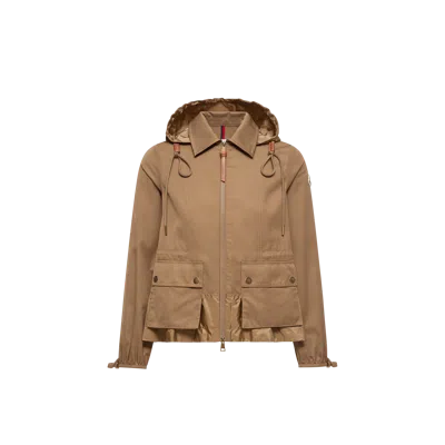 Moncler Veste À Capuche Adenium, Femme, Beige, Taille: 3 In Brown