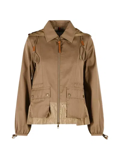 Moncler Adenium Jacket In Brown