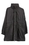 Moncler Adhemar Longline Hooded Parka In Black