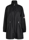 Moncler Adhemar Water-repellent Long Parka Jacket In Black