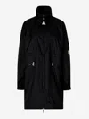 Moncler Adhemar Water-repellent Long Parka Jacket In Micro Mesh Lining