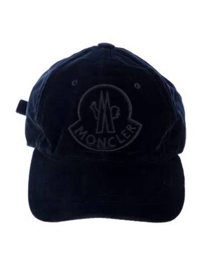 Pre-owned Moncler Adjustable Baseball Cap In Blue