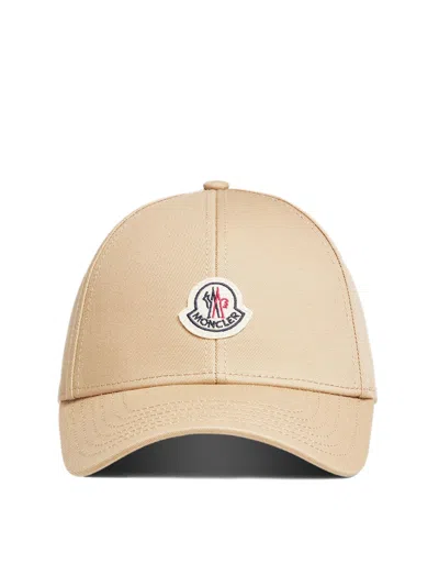Moncler Adjustable Cotton Gabardine Hat For Men In Neutral