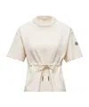 Moncler Adjustable Cotton T-shirt In White