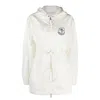 Moncler Woman Jacket Ivory Size 2 Polyamide In White
