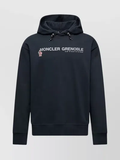 MONCLER ADJUSTABLE HOODED COTTON SWEATSHIRT