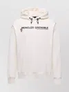 Moncler Grenoble Logoed Cotton Hooded Sweatshirt In White