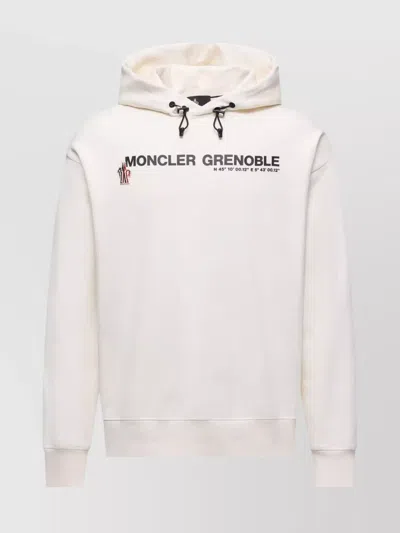 MONCLER ADJUSTABLE HOODED COTTON SWEATSHIRT