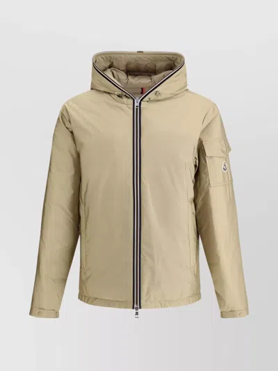 Moncler Adjustable Hooded Goose Down Jacket In 23o
