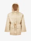 Moncler Gaillon Hooded Cotton Parka Beige