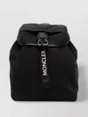 Moncler Adjustable Strap Jersey Backpack With Leather Trim
