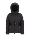 Moncler Adonis Belted Down Jacket In Black