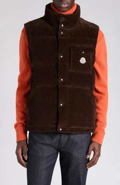 MONCLER MONCLER AGEN CORDUROY DOWN VEST