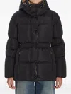 Moncler Agneux Hooded-puffer Jacket In Black