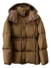 Moncler Agneux Short Down Jacket In Brown