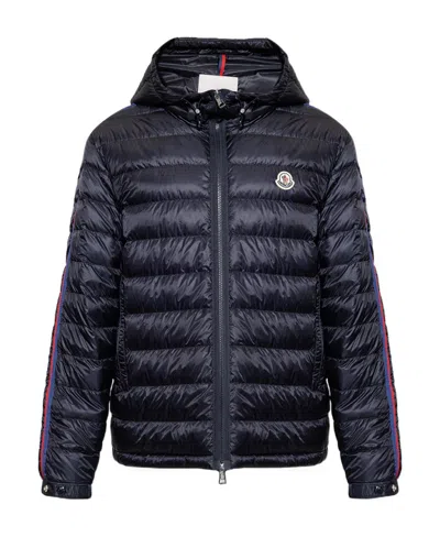 MONCLER AGOUT LOGO-PATCH PUFFER JACKET