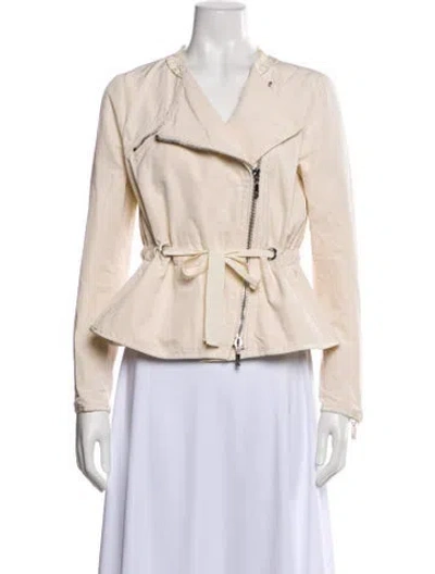 Pre-owned Moncler Aida Giubbotto Jacket In Neutral