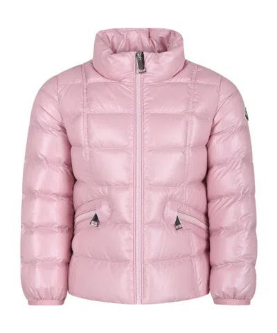 Moncler Ainay Quilted Puffer Jacket In Pink