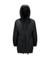 Moncler Airella Zip-up Parka In Black