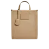 Moncler Alanah Leather-trimmed Canvas Tote Bag Beige In Beige