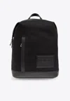 Moncler Alanah Logo Patch Backpack In Black