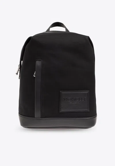 Moncler Alanah Logo Patch Backpack In Black