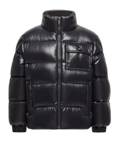 Moncler Alaxios Short Hooded Down Jacket In Black