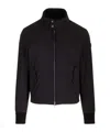Moncler Albergian Zip-up Bomber Jacket In Black