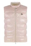 Moncler Padded Sleeveless Quilted Bodywarmer In Pink