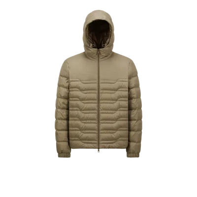 Moncler Doudoune Courte Aleso À Capuche In Green
