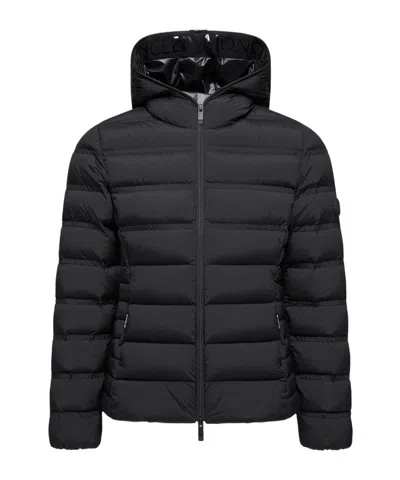 Moncler Alete Hooded Short Down Jacket In Black