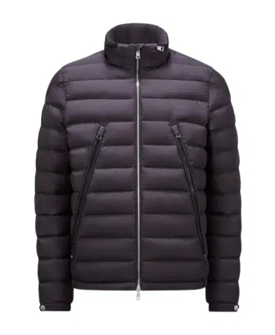 Moncler Alfit Hooded Down Jacket In Black