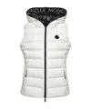 Moncler Aliterse Down Hooded Vest In White