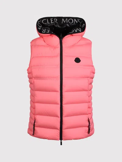 Moncler Aliterse Padded Vest In Pink