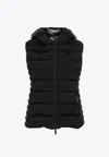 Moncler Logo-patch Quilted Gilet In Black