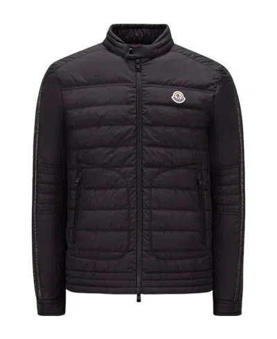Moncler Alkap Logo-patch Padded Jacket In Black