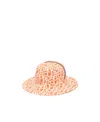 Moncler All-over Graphic-print Sun Hat In Nude