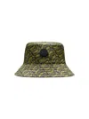 Moncler All-over Print Bucket Hat With Front Logo
