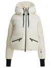 Moncler Ski Down Jacket With Hood And Pockets In White