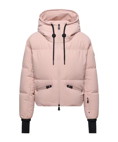 Moncler Allesaz Hooded Down Ski Jacket In Pink