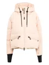 Moncler Allessaz Hooded Ski Jacket In Neutral